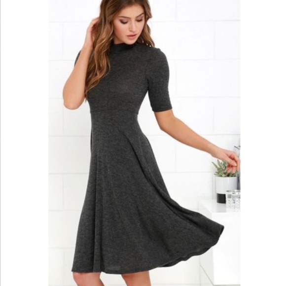 Lulu's Dresses New Lulus Xl Gray Philosophy Of Style Dress Poshmark
